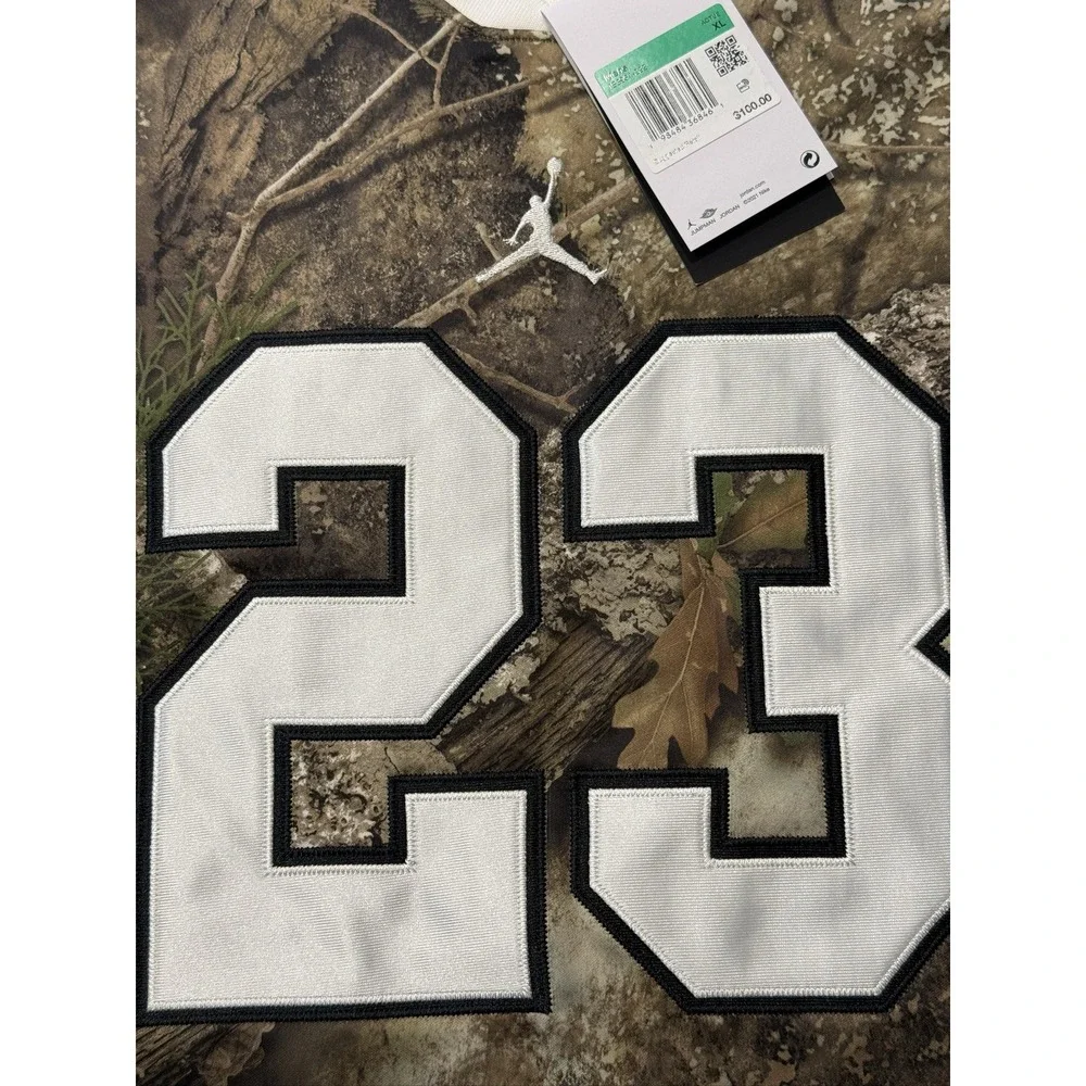 Jordan Brooklyn Realtree Hockey Jersey Men's XL Camo White Oversized 23